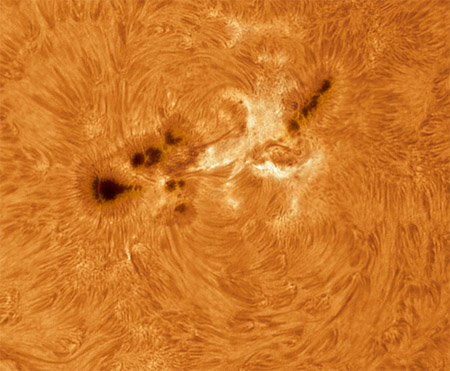 Sunspots - photo by Alan Friedman
