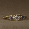 victorian solitaire with sapphires!