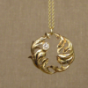 rococo leaf swirl pendant