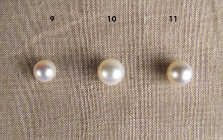 Chinese freshwater pearls and South Sea pearl