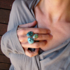 new turquoise cocktail rings!