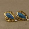 snake & opal earrings