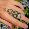 art nouveau opal ring