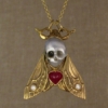 Death’s Head Hawkmoth Memento Mori pendant