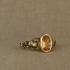 Icelandic Horses Solitaire with Imperial Topaz