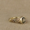 Lupine Solitaire with Green Sapphire