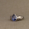 Pair of Sapphire Pear rings #1