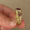 Ivy and Holly Garnet Ring